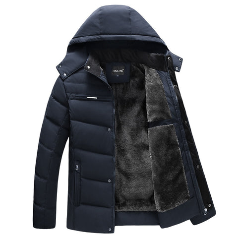 Parka Men Coats 2020 Winter Jacket Men Thicken Hooded Waterproof Outwear Warm Coat Fathers' Clothing Casual Men's Overcoat