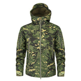 Mege Shark Skin Soft Shell Military Tactical Jacket Men Waterproof Army Fleece Clothing Multicam Camouflage Windbreakers 4XL