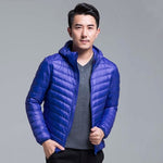 Men's All-Season Ultra Lightweight Packable Down Jacket Water and Wind-Resistant Breathable Coat Big Size Men Hoodies Jackets